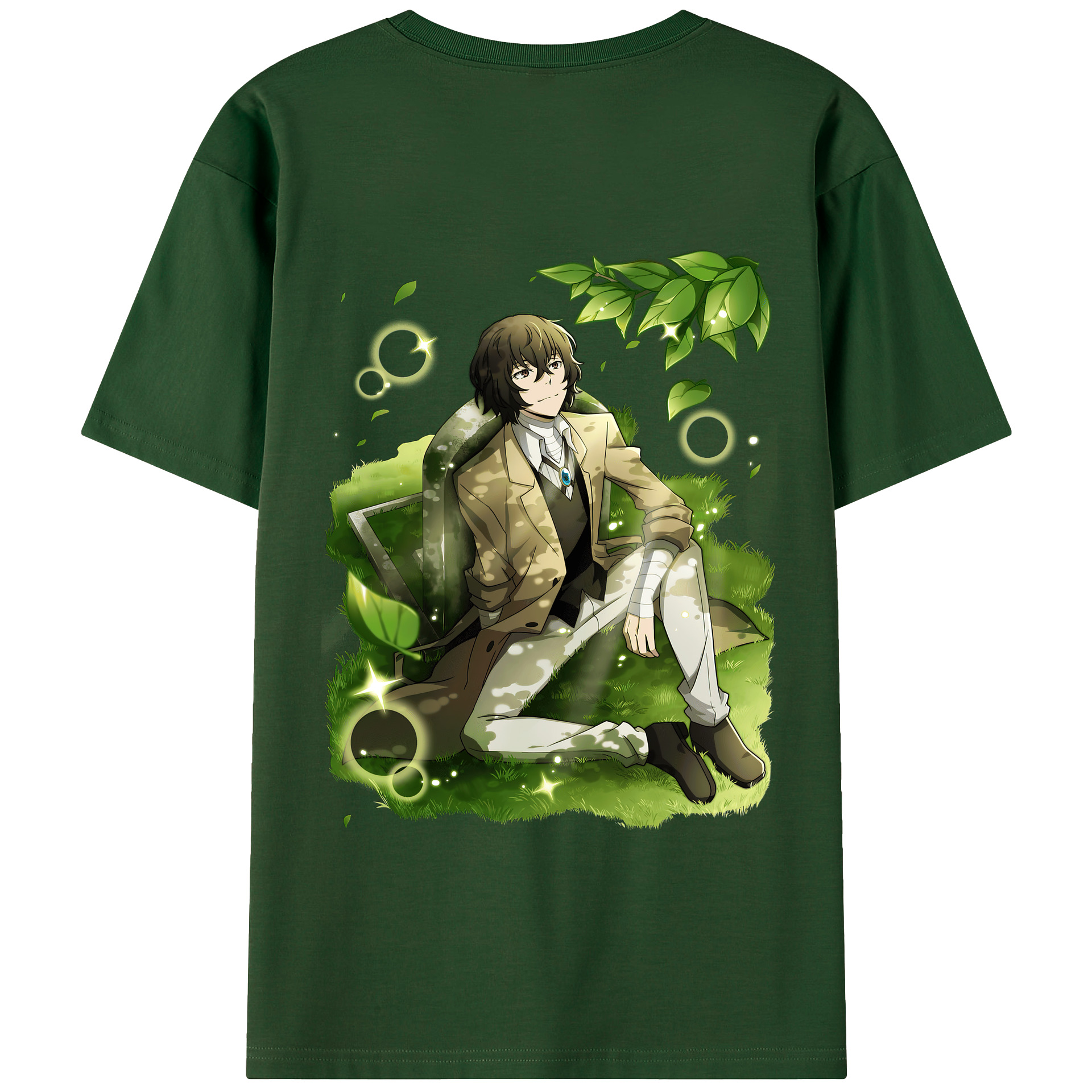 （画像用） 文豪ストレイドッグス Bungo Stray Dogs 綿100％半袖Tシャツ（背面プリント）